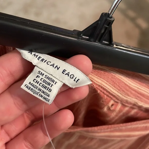 Rust Orange and Cream Wrap Skirt - Picture 4 of 6